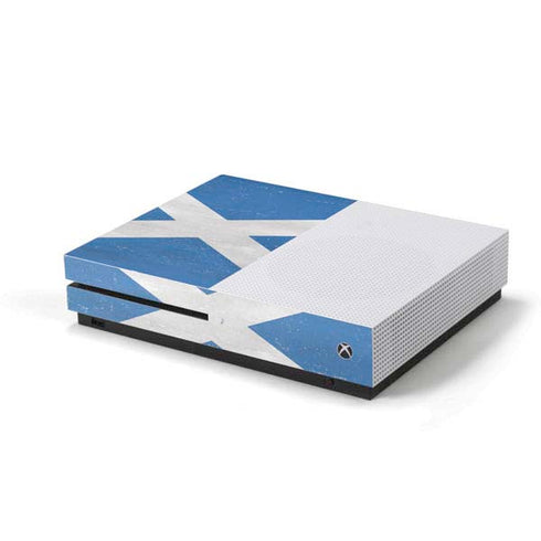 Scotland Flag Distressed Xbox One S Console Skin